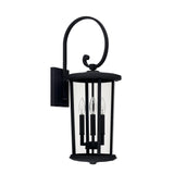 Capital Lighting 926731BK Howell 3 Light Outdoor Wall Lantern Black