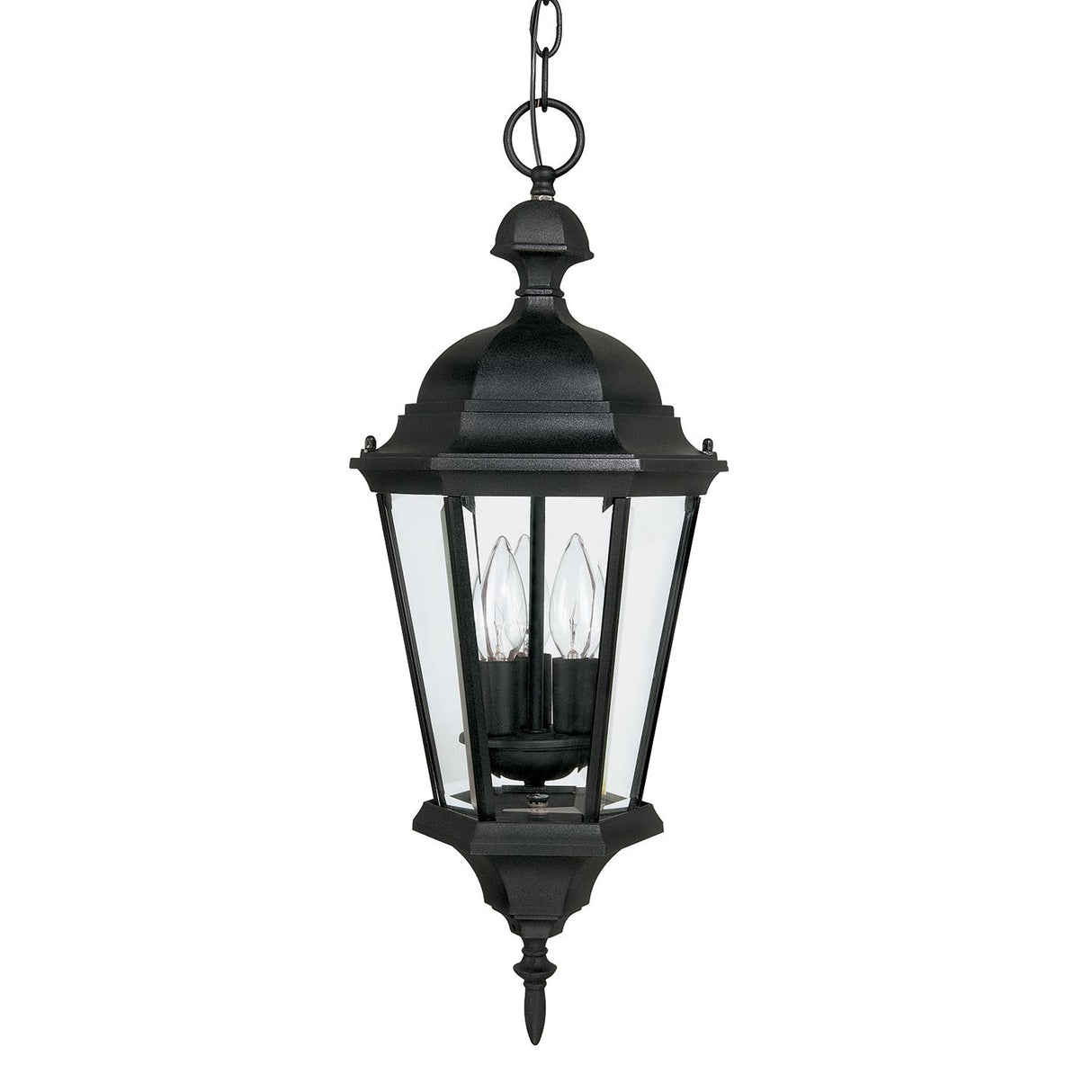 Capital Lighting 9724BK Carriage House 3 Light Outdoor Hanging Lantern Black