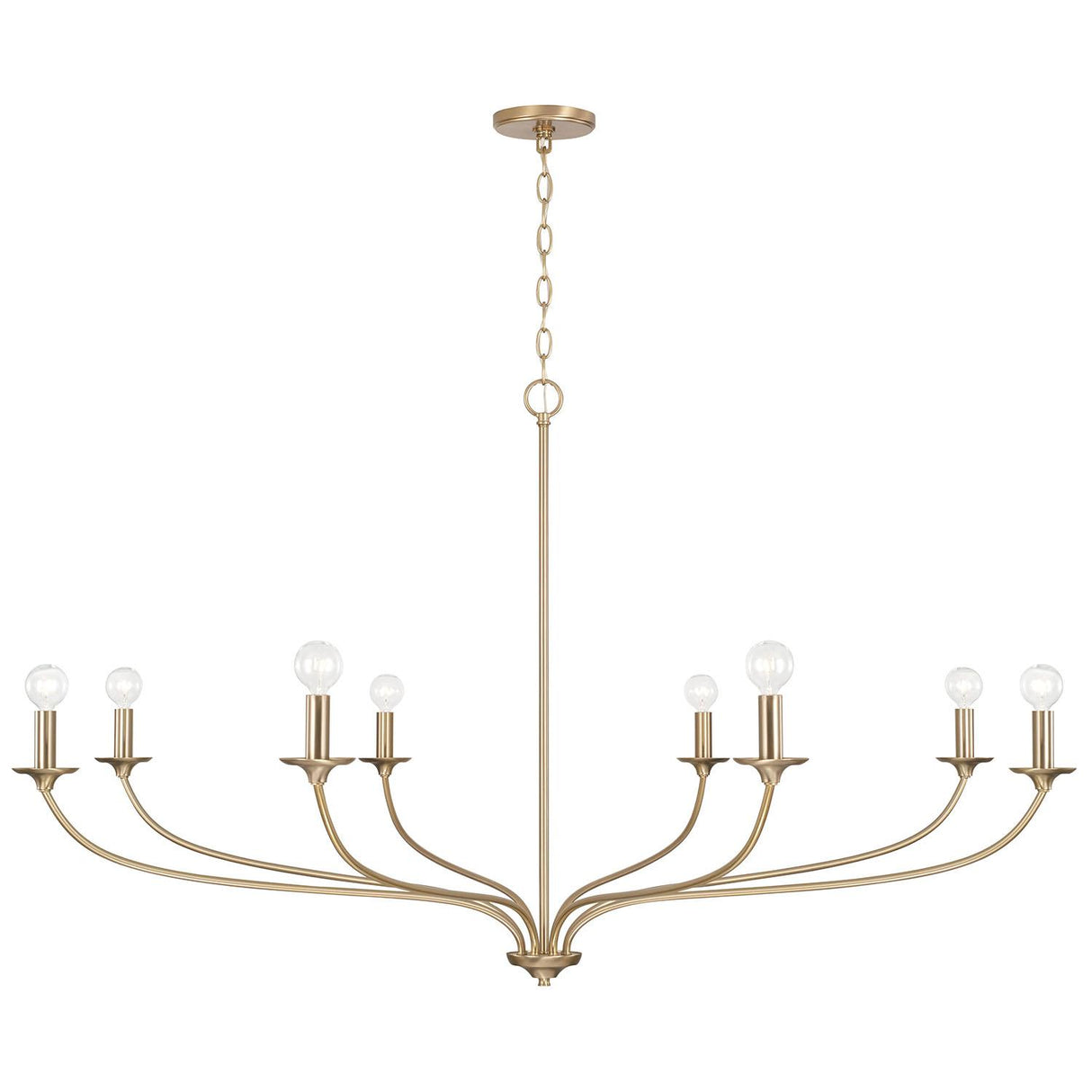 Capital Lighting 449981MA Dolan 8 Light Chandelier Matte Brass