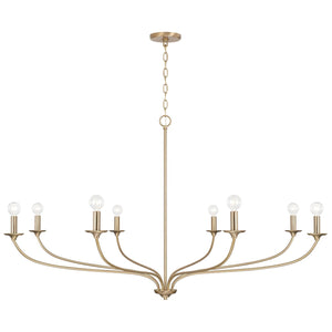 Capital Lighting 449981MA Dolan 8 Light Chandelier Matte Brass