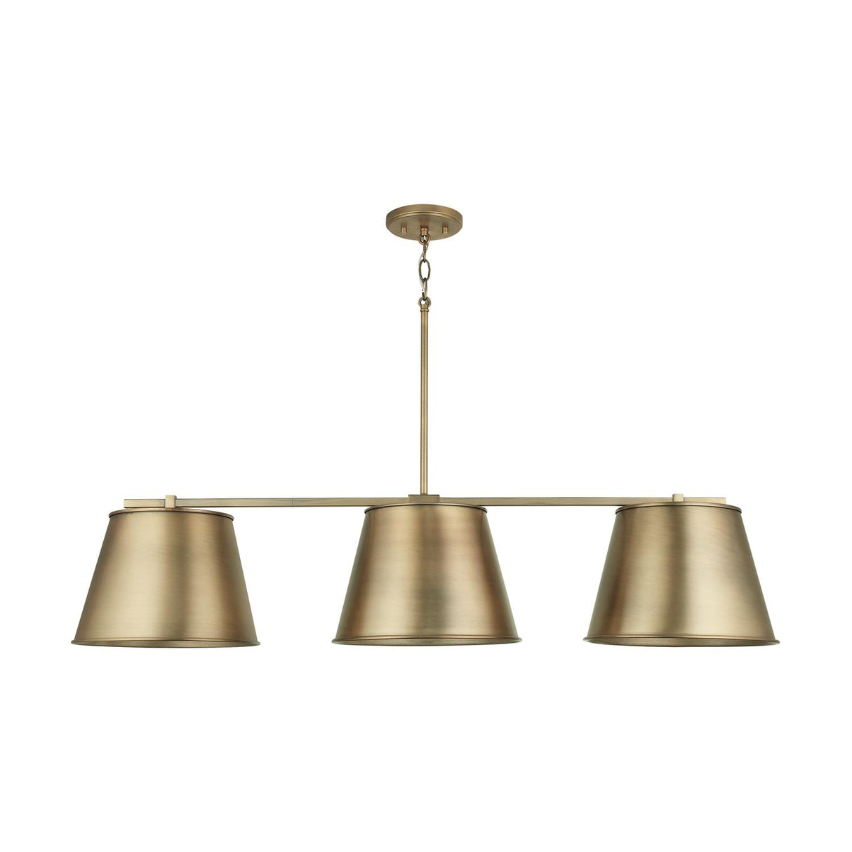 Capital Lighting 837831AD Welker 3 Light Island Aged Brass