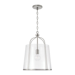 Capital Lighting 347011BN Madison 1 Light Pendant Brushed Nickel