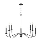 Capital Lighting 437281BI Vincent 8 Light Chandelier Black Iron