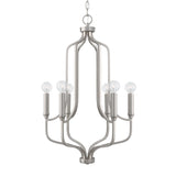 Capital Lighting 439261BN Reeves 6 Light Chandelier Brushed Nickel