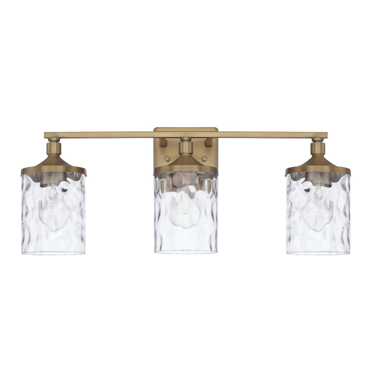 Capital Lighting 128831AD-451 Colton 3 Light Vanity Aged Brass
