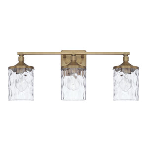 Capital Lighting 128831AD-451 Colton 3 Light Vanity Aged Brass