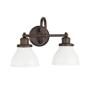 Capital Lighting 8302BB-128 Baxter 2 Light Vanity Burnished Bronze