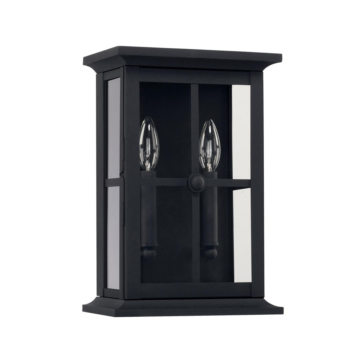 Capital Lighting 926422BK Mansell 2 Light Outdoor Wall Lantern Black