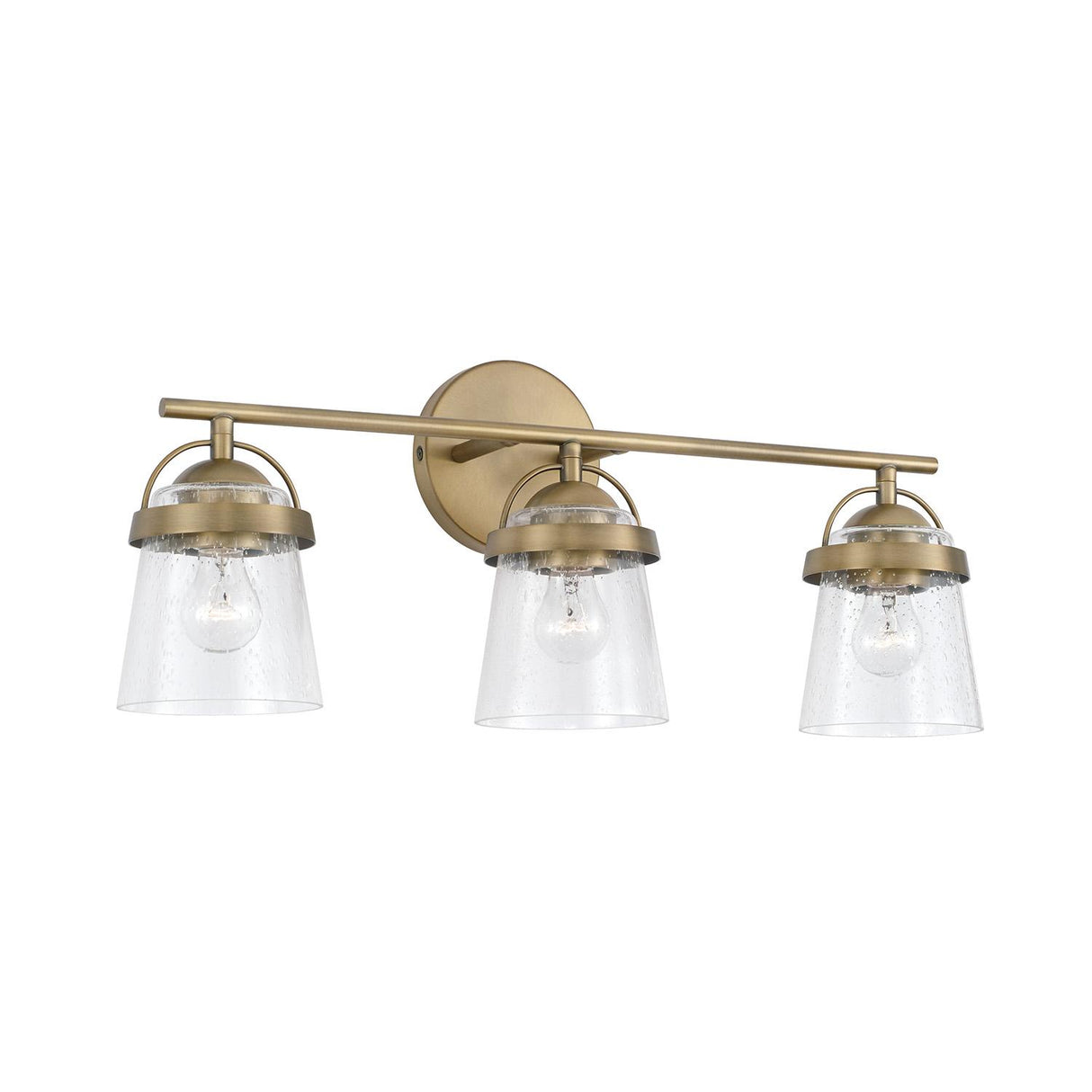 Capital Lighting 147031AD-534 Madison 3 Light Vanity Aged Brass