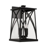 Capital Lighting 946541BK Marshall 4 Light Outdoor Wall Lantern Black