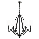 Capital Lighting 442361MB-701 Sylvia 6 Light Chandelier Matte Black