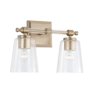 Capital Lighting 144821BS-523 Breigh 2 Light Vanity Brushed Champagne