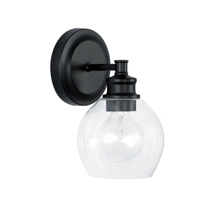 Capital Lighting 621111MB-426 Mid Century 1 Light Sconce Matte Black