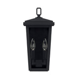 Capital Lighting 926221BK Donnelly 2 Light Outdoor Wall Lantern Black