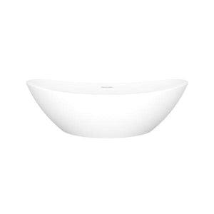Amalfi 22" x 13" Oval Vessel Lavatory Sink Standard Matte White