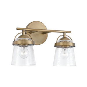Capital Lighting 147021AD-534 Madison 2 Light Vanity Aged Brass