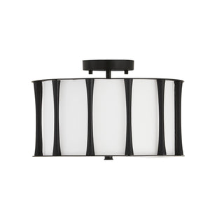 Capital Lighting 244631MB Bodie 3 Light Dual Mount Semi-Flush/Pendant Matte Black