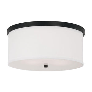 Capital Lighting 2015MB-480 Midtown 3 Light Flush Mount Matte Black
