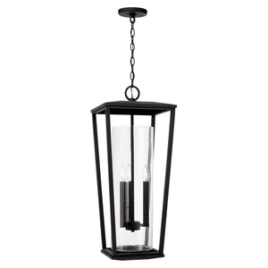 Capital Lighting 948132BK Elliott 3 Light Outdoor Hanging Lantern Black