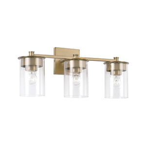 Capital Lighting 146831AD-532 Mason 3 Light Vanity Aged Brass