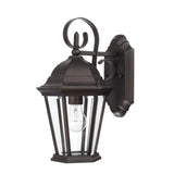 Capital Lighting 9726OB Carriage House 1 Light Outdoor Wall Lantern Old Bronze