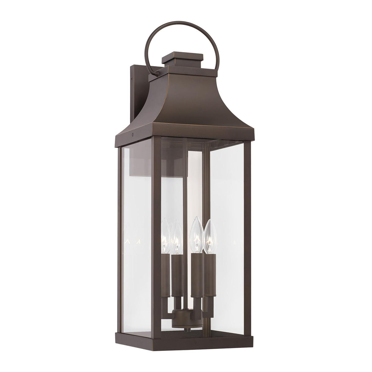 Capital Lighting 946441OZ Bradford 4 Light Outdoor Wall Lantern Oiled Bronze