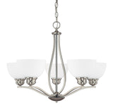 Capital Lighting 4035BN-212 Stanton 5 Light Chandelier Brushed Nickel