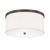 Capital Lighting 2015BB-480 Midtown 3 Light Flush Mount Burnished Bronze