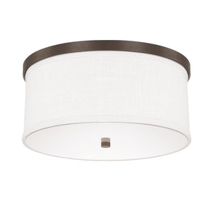 Capital Lighting 2015BB-480 Midtown 3 Light Flush Mount Burnished Bronze