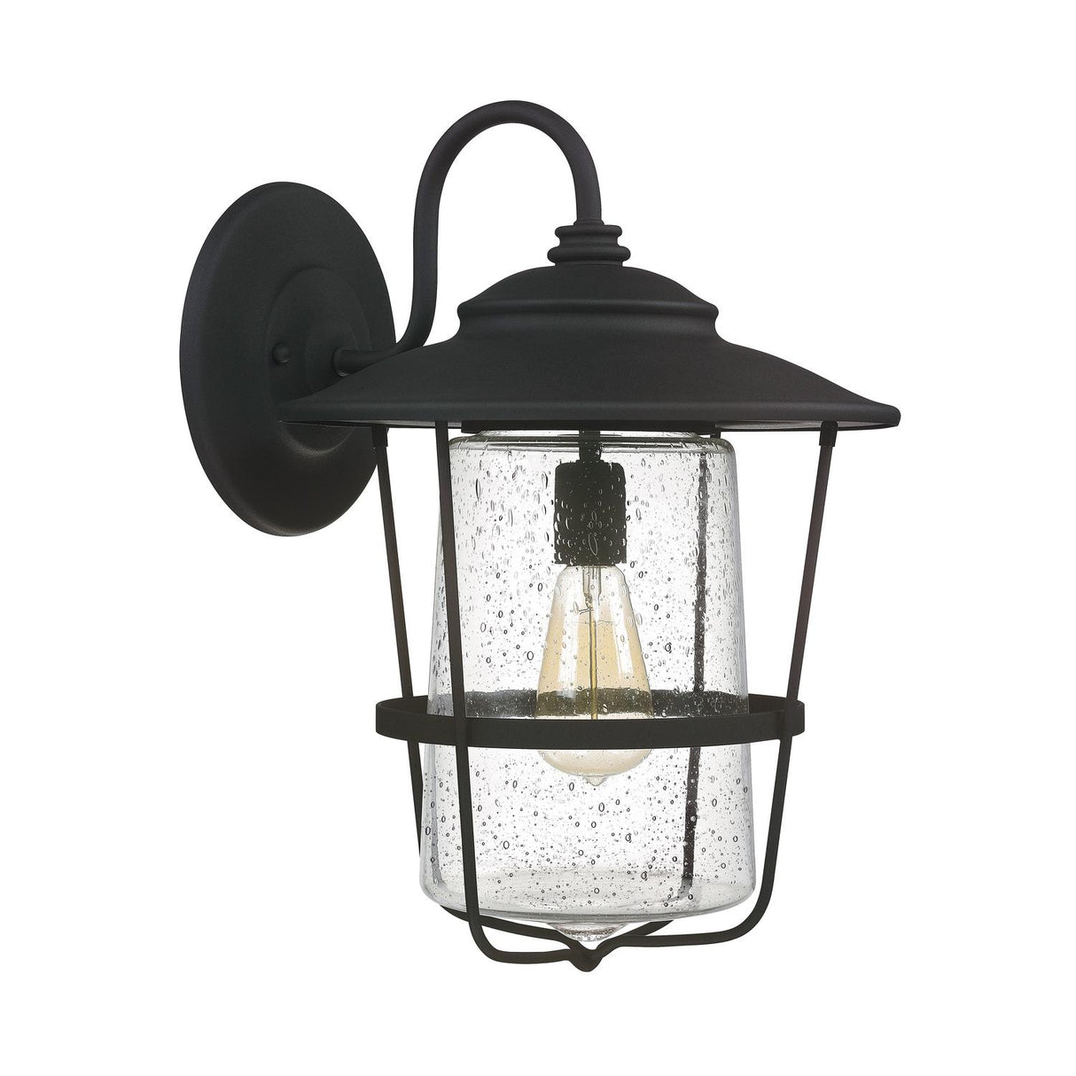 Capital Lighting 9603BK Creekside 1 Light Outdoor Wall Lantern Black