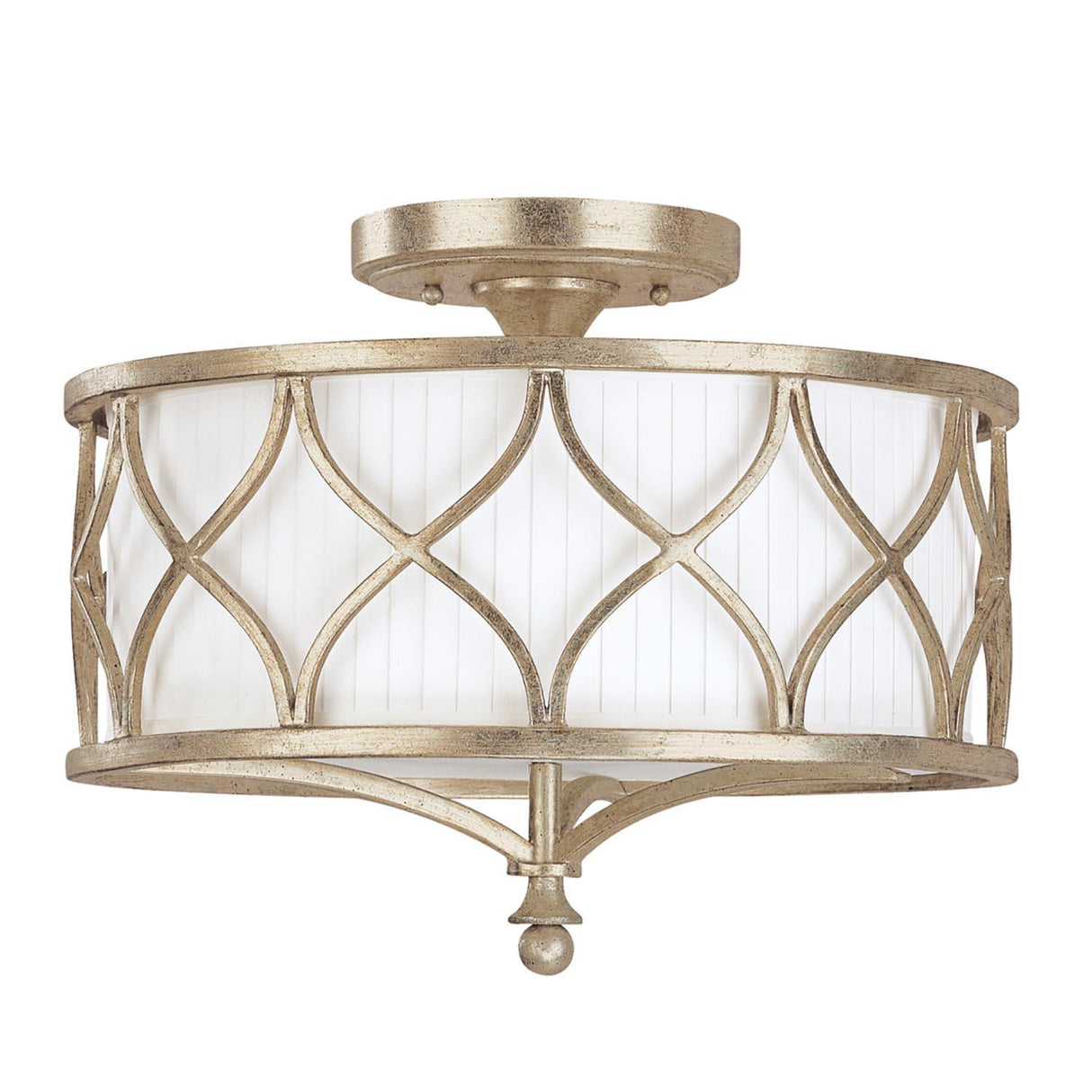 Capital Lighting 4003WG-487 Fifth Avenue 3 Light Semi-Flush Winter Gold