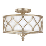 Capital Lighting 4003WG-487 Fifth Avenue 3 Light Semi-Flush Winter Gold