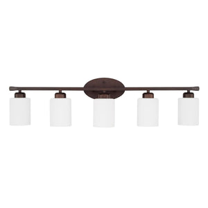 Capital Lighting 115251BZ-338 Dixon 5 Light Vanity Bronze