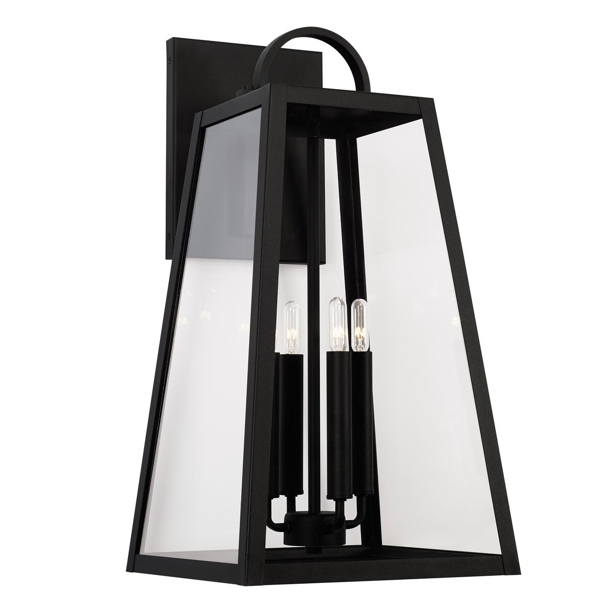 Capital Lighting 943743BK Leighton 4 Light Outdoor Wall Lantern Black