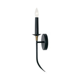 Capital Lighting 645611KB Amara 1 Light Sconce Matte Black with Brass