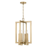 Capital Lighting 549641AD Blake 4 Light Foyer Aged Brass