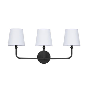 Capital Lighting 119331MB-674 Dawson 3 Light Vanity Matte Black