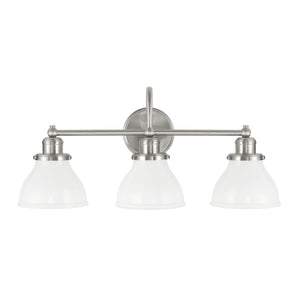 Capital Lighting 8303BN-128 Baxter 3 Light Vanity Brushed Nickel