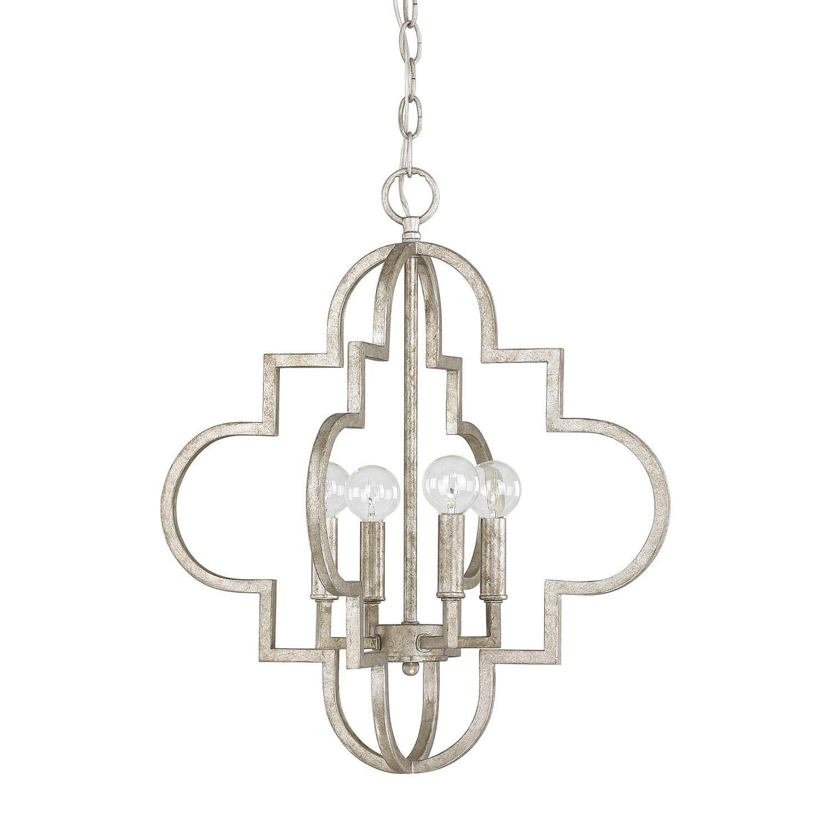 Capital Lighting 4541AS Ellis 4 Light Pendant Antique Silver