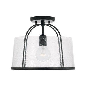 Capital Lighting 247011MB Madison 1 Light Semi-Flush Matte Black