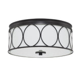 Capital Lighting 225131MB-683 Rylann 3 Light Flush Mount Matte Black