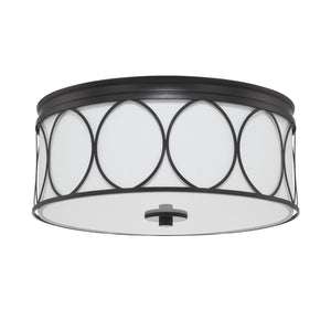 Capital Lighting 225131MB-683 Rylann 3 Light Flush Mount Matte Black