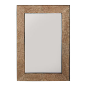 Capital Lighting 736102MM Mirror Decorative Mirror Natural Rough Sawn Wood with Zinc Metal