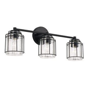 Capital Lighting 142931MB-516 Harmon 3 Light Vanity Matte Black