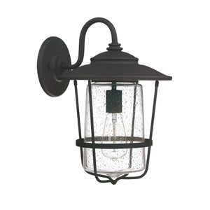 Capital Lighting 9602BK Creekside 1 Light Outdoor Wall Lantern Black