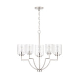 Capital Lighting 439351BN-500 Carter 5 Light Chandelier Brushed Nickel