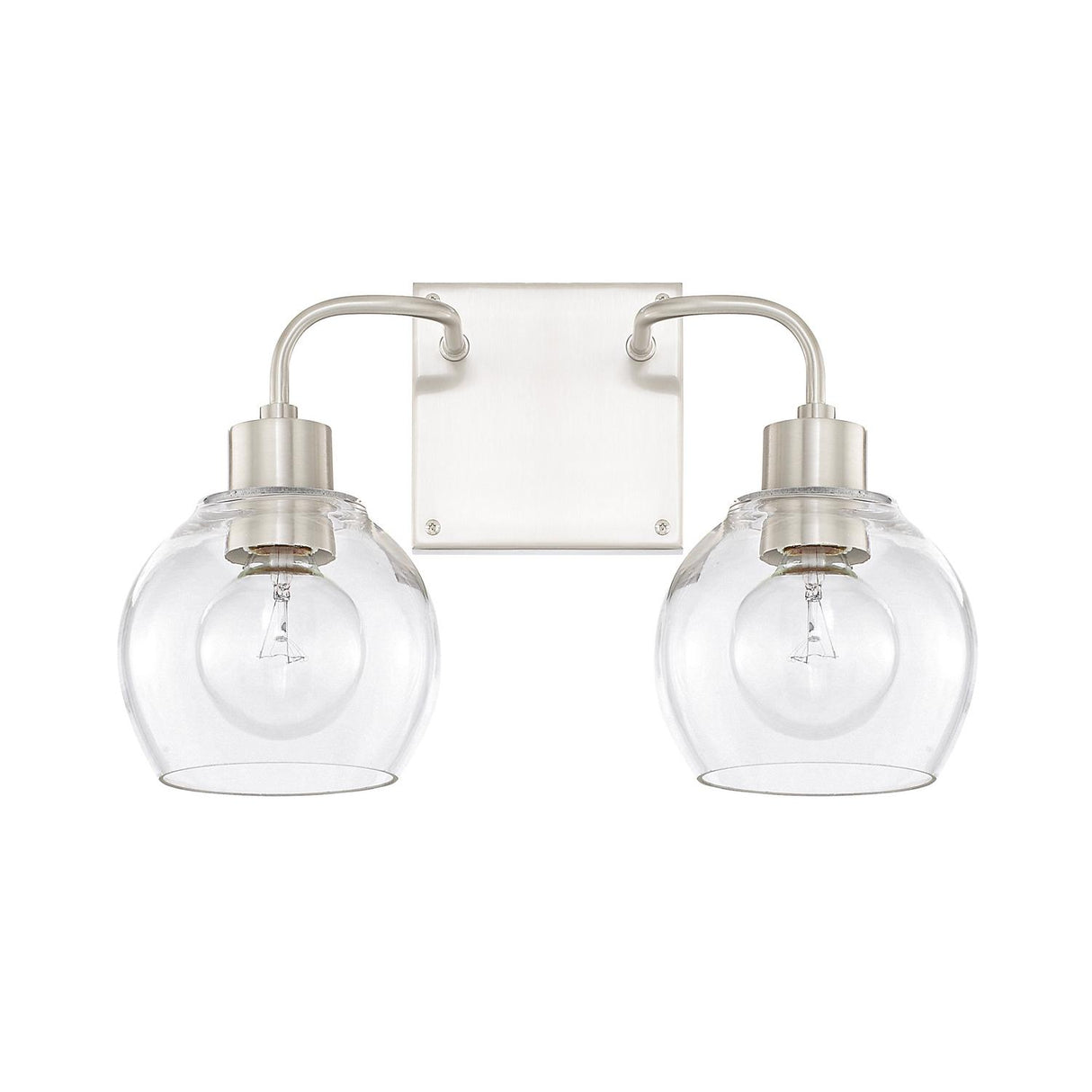 Capital Lighting 120021BN-426 Tanner 2 Light Vanity Brushed Nickel