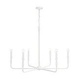 Capital Lighting 450362XW Paloma 6 Light Chandelier Textured White