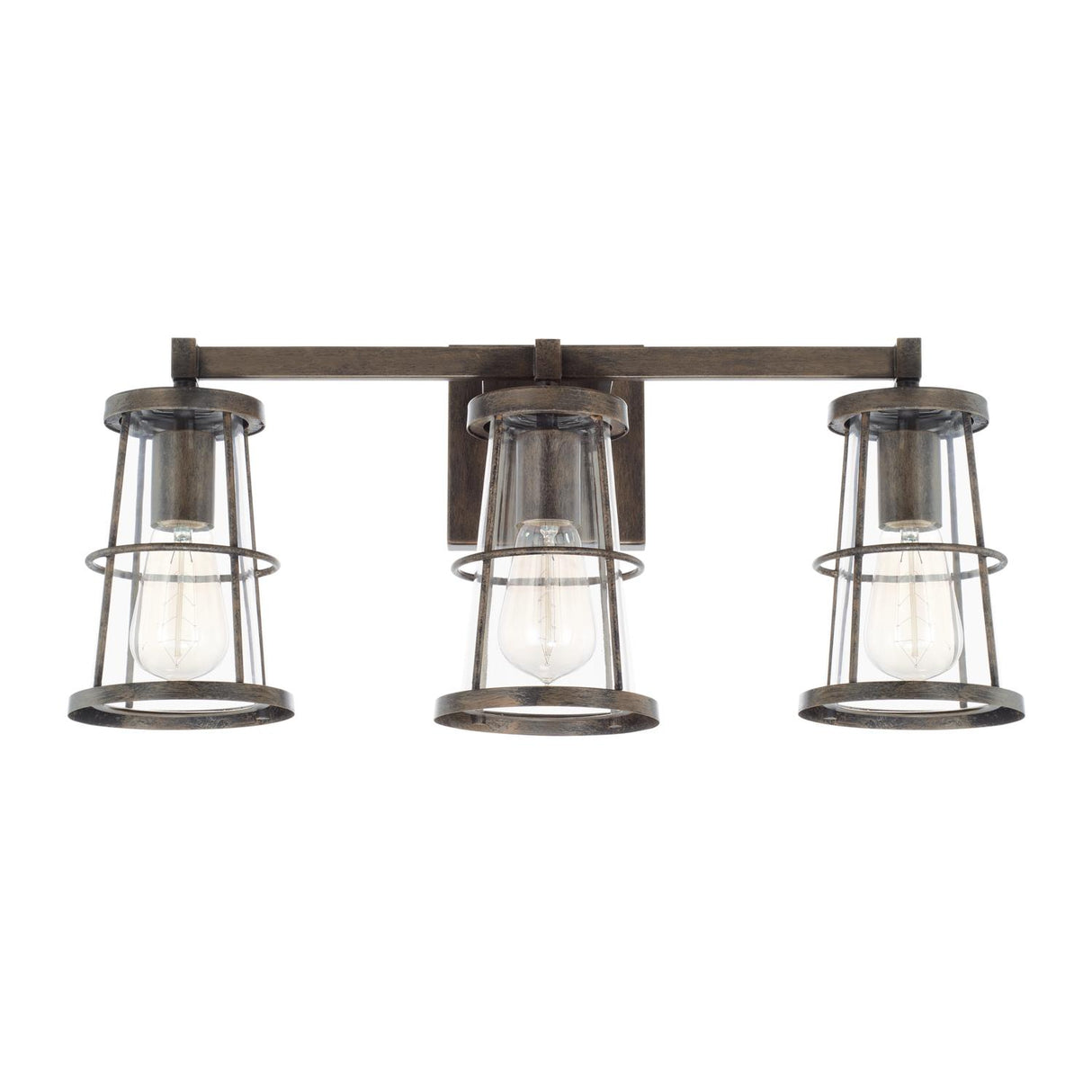 Capital Lighting 127431NG Beaufort 3 Light Vanity Nordic Grey