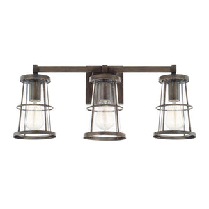 Capital Lighting 127431NG Beaufort 3 Light Vanity Nordic Grey